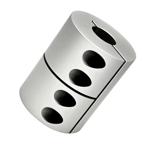 32mm Shaft Coupler for Automation Equipment, 45mm Length, 14mm Bore, Aluminum Alloy Anodized Connector with H7 Fit Design