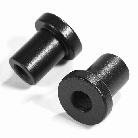 Heavy Duty Sliding Barn Door Track Spacers Carbon Steel Wall Mount Connectors Black Finish For Farm Garage Basement 4 Pcs 3.5x3x2 Cm Built To Last And Rock Solid Hardware in black.