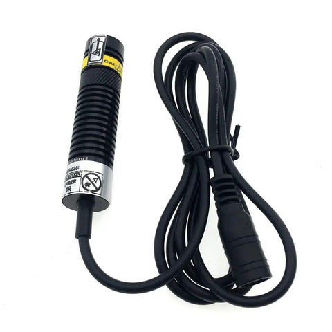 Red Cross Line Light Cross Hair Module For Wood Stone Screen Printing And Fabric Cutting Alignment With 638 Nanometer Red Beam 16mm Dial And Adjustable Line Width For Precise 1 To 5 Meters Working Distance Includes AC DC Adapter And Holder