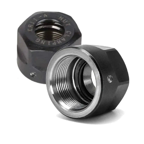 Two Pieces ER11A Collet Clamping Nut With Dynamic Balance Holes For CNC Machine Chuck Lathe And Milling Tool Holder Built Tough