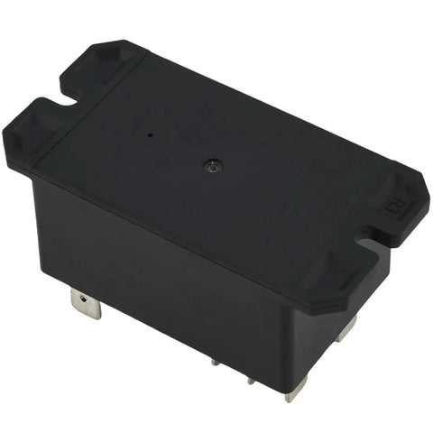 24VAC 30A General Purpose High Power Relay With DPST NC Contacts Two Form C For Automotive And Electrical Systems in black casing