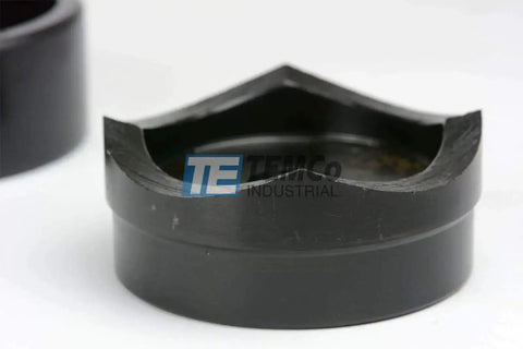 Close-up of Beefy 13-Ton 2-1/2 Inch Conduit Punch Die for Hydraulic Knockout Driver, M20x1.5, showing cutting edge detail.