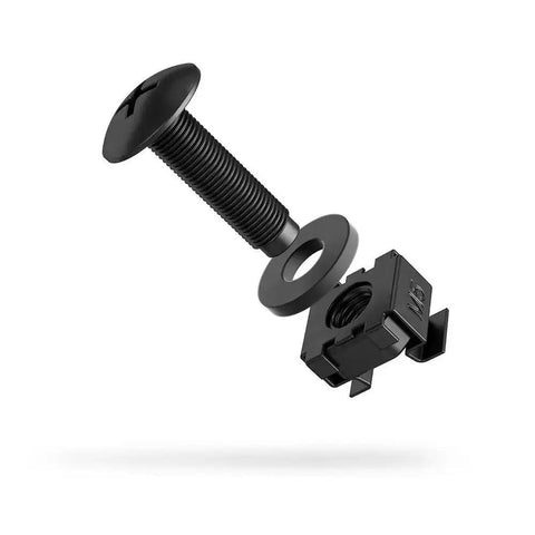 M5 Rack Screws With Nylon Washers And Cage Nuts 50 Piece Set For Server Racks Enclosures And Cabinets Heavy Duty Carbon Steel Hardware