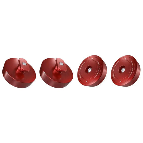 4 Pcs Lifting Jack Pads Pucks For Corvette C5 C6 C7 Z06 ZR1 C8 Built Tough With Heavy Duty Aluminum Lift Point Adapters Red