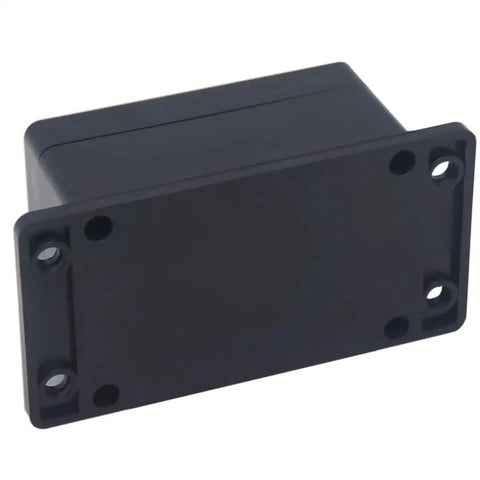 2 Pack IP65 Waterproof ABS Plastic Electrical Junction Boxes Project Enclosures With Fixed Ears Black Front View