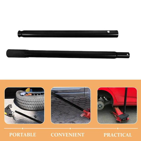 2 Pcs Floor Jack Handle Replacement Hydraulic Pole Lever For 3 Ton Floor Jack With Ergonomic Grip, black, heavy-duty