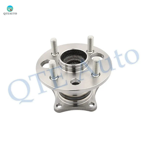 Front view of a single rear wheel hub assembly for Pair Of 2 Rear Wheel Bearing Hub Assemblies For 1993-2002 Toyota Corolla Non-ABS Replacement With 1998-2002 Chevrolet Prizm And 1993-1997 GEO Prizm Non-ABS Compatibility, Drop-In Ready, Easy Install, 100 Percent Accurate Fit