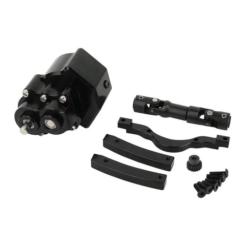 Beefed-Up All Metal Front Planetary Transmission With Prefixal Gearbox And Hardened Steel Drive Shaft For 1/10 RC Crawler Fits Axial SCX10