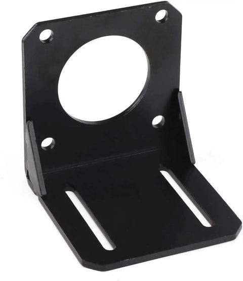 Beefy 86 Mm Nema 34 Stepper Motor Steel Mounting Bracket With Mounting Screws Built From Durable Alloy Steel For Heavy Duty Stability And High Precision Slot Holes That Ensure Easy Alignment Fits CNC Machines And 3D Printers Without Fuss