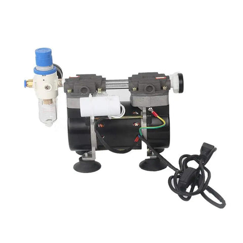 Oil Free Lab Vacuum Pump Two Stage 50 Liter Per Minute Quiet Oilless Medical Grade 110V HZW 165 for research labs filtration.