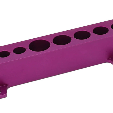 Aluminum Alloy Suspension Vise With Soft Jaw For Bike Front Fork And Hub Clamp Rear Shock Fixture, purple, side view