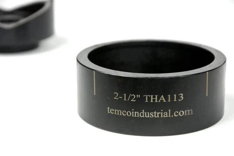 THA113 2-1/2 Deep Draw Conduit Punch Die for Hydraulic Knockout Driver Creates a 2.908 Inch Hole, close-up view
