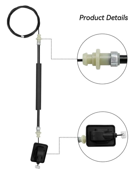 Left Or Right Side Power Sliding Door Cable Kit For Odyssey 2011 2012 2013 2014 2015 2016 2017 2018 2019 2020 Without Motor For Replacement 72546 TK8 A01 Stainless Steel Construction Durable And Reliable, showing cable and connectors