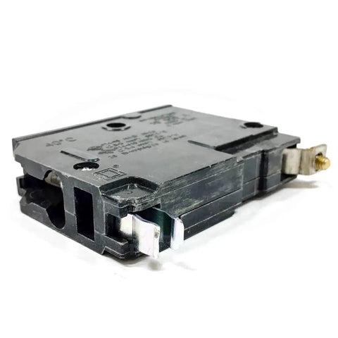QOB120 Bolt-On 20 Amp 1 Pole Circuit Breaker For 120/240V Systems, 10kA, built-tough mini breaker, side view