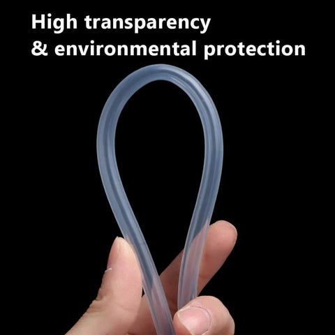 Silicone tubing 1/4 in ID x 3/8 in OD, translucent blue, suitable for home brewing and winemaking