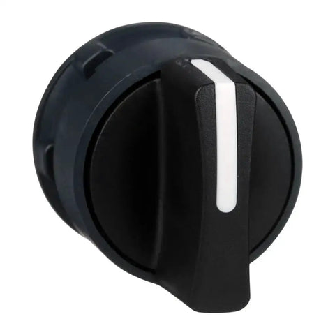 Harmony XB5 Two-Position Selector Switch Head with stay put mechanism, dark gray bezel, for 22mm cutouts, ergonomic control