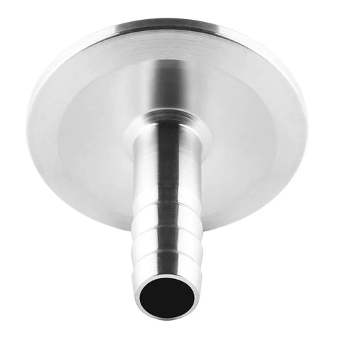 Stainless steel 1.5 in tri-clamp to 3/8 in barb sanitary adapter, ferrule OD 50.5mm