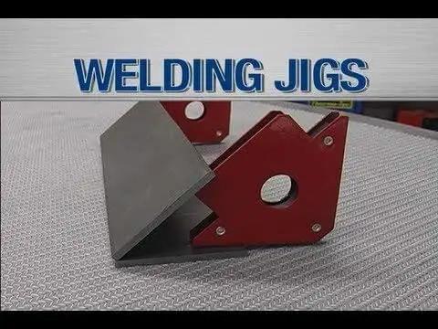 Five Inch Angle Welding Magnets Four Pack Built Tough Heavy Duty 75 Pound Arrow Shaped Holders for 45 90 135 180 Degree Angles