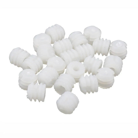 50 Pack Plastic Hinge Pin Inserts With Nickel Plated Screws For Cabinet DIY Repair And Replacing Loose Hinges, 9mm Pin Diameter