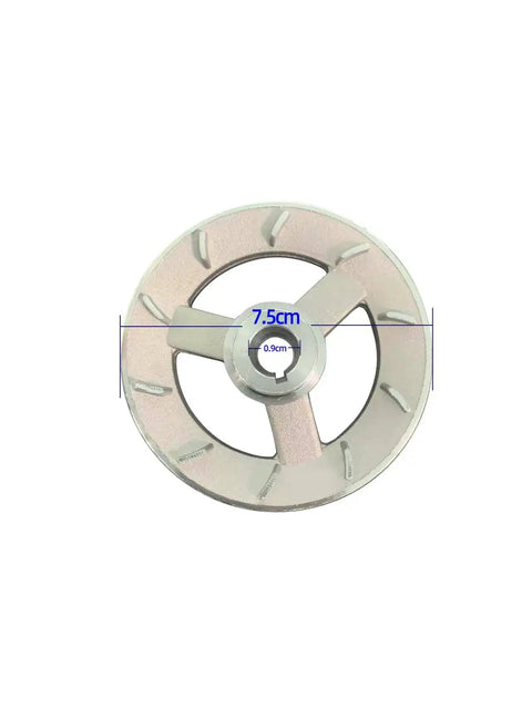 Energy Saving High Performance Sewing Machine Servo Motor part detail, 7.5cm diameter, 0.6cm width, metal construction
