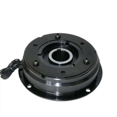 Front view of Electromagnetic Clutch Brake For Industrial Machinery LFDL4 80 Base Type 24V Heavy Duty High Torque Magnetic Clutch System