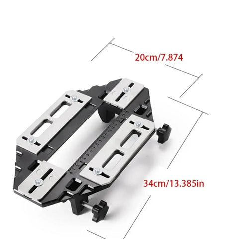 DIY Ready Door Hinge Jig For Woodworking With Aluminum Slotting Locator and Hole Locator, adjustable up to 18 cm.