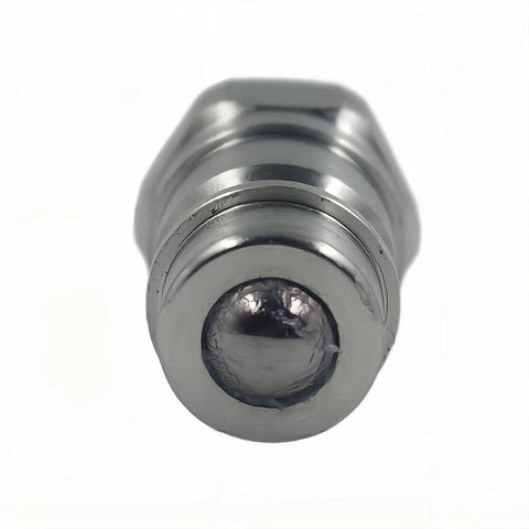 Chrome 1/2-inch NPT ball valve hydraulic quick-connect male nipple