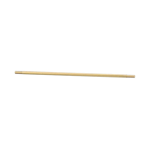 Heavy Duty Brass Stem For Float Valves 12 Inch Length 5/16-18 NPT Threaded shown horizontally on white background