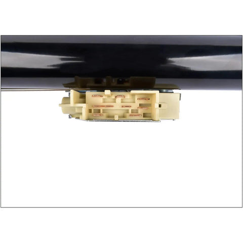 Close-up of GM 32 Inch Steering Column Floor Shift Replacement With Key 9 Hole Adapter Black showcasing connection point