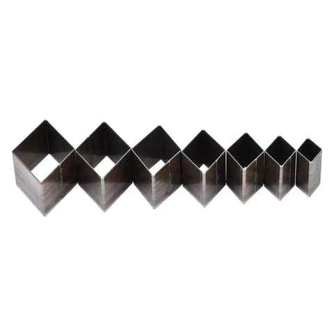 Seven Piece Leather Hole Punch Set With Diamond Shape Dies From 20mm To 50mm For DIY Leather Wallets Belts Purses And Crafts One Hole Cutter