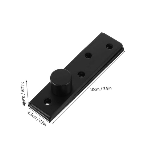 Black stainless steel component of 360 Degree Pivot Hidden Door Hinge For Commercial Doors Concealed Pivot Hardware For Bookcases And Cabinets Stainless Steel Dual Hinges With Superior Stability Angoily.
