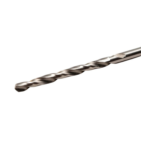 Close-up of Premium High Speed Steel Wire Gauge Drill Bit No 44 for Precise Hole Sizing and Easy Starts With Bright Polished Finish.