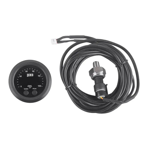 Universal Oil Pressure Gauge Kit 52mm Digital Red Display 0-150 PSI With 1/8 NPT Sensor for marine, car, truck, 12V/24V systems
