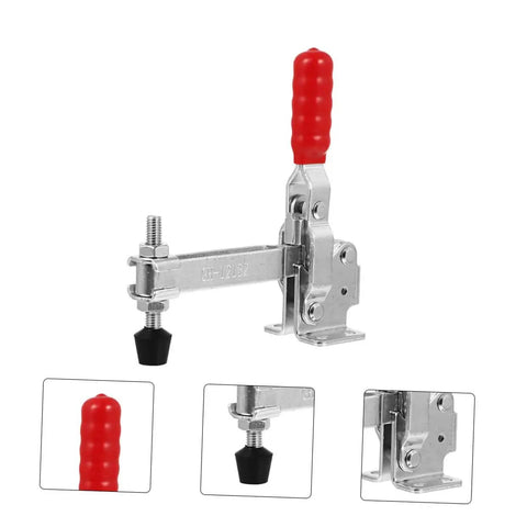 Heavy Duty Welding Toggle Clamps Pair With Rubber Tips Iron Fixed Workshop Hold Downs For Woodworking Jigs And Welding Fixtures