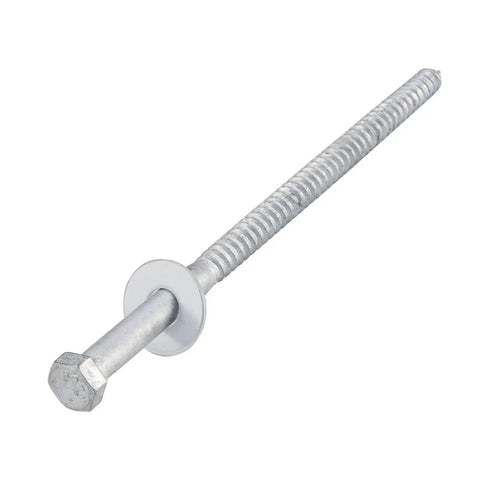 Half Inch By Twelve Inch Lag Bolts With Washers, 12 Pack, Hot Dip Galvanized Carbon Steel Lag Screws For Outdoor Wood, Deep Threads