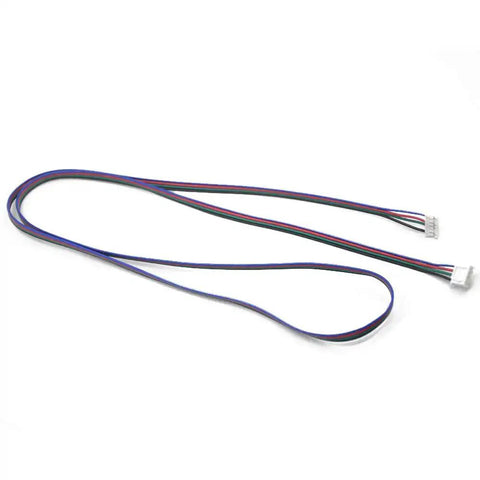 Six Pack Two Meter XH2.54 4 Pin To 6 Pin Terminal Stepper Motor Cables Set For 3D Printer Nema 17 Motors on white background