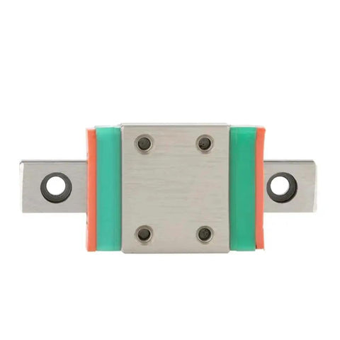 Compact 7mm Wide Linear Rail With 17x23mm Linear Block And 40mm Travel, showing precision bearing steel guide and ultra smooth slider.