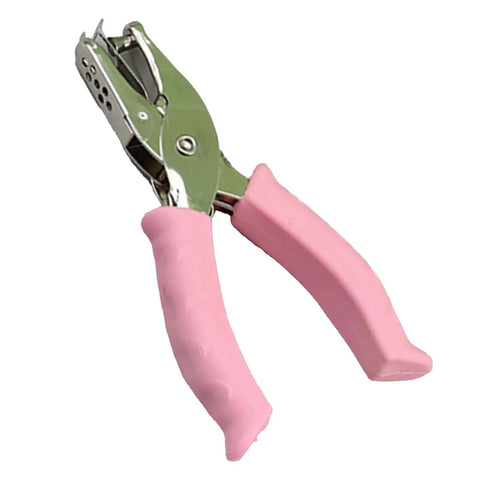 6mm Handheld Single Hole Punch For Paper With Durable Metal Body And Rubber Grip Handle for school and office use