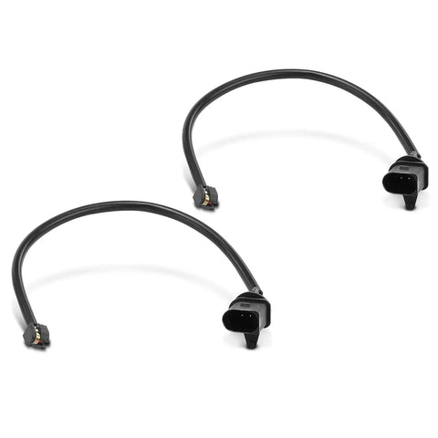 Two black front brake pad wear sensor cables for Audi A7 Quattro (2014–2018), 2‑pc set