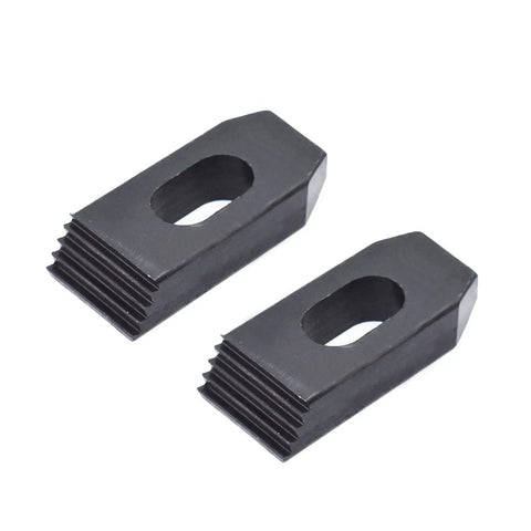 Close-up of T-nuts from 58 Piece T Slot Hold Down Clamp Kit For 7/16 Inch Table Slot Includes 24 Studs In Lengths 3 4 5 6 7 8 With 3/8-16 Threads