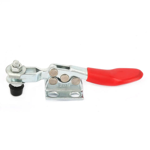 Heavy Duty Horizontal Toggle Clamp For Woodworking, Welding And Assembly, Built To Take A Beating With Industrial Grade Carbon Steel Construction And Electroplated Finish For Long Lasting Durability, Three Styles 201B 201C.
