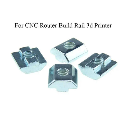 12 Pack 8Mm M8 Tee Slot Nuts For 40 Series Aluminum Extrusions 4040 Slide In Pre Assembly Heavy Duty Carbon Steel Construction