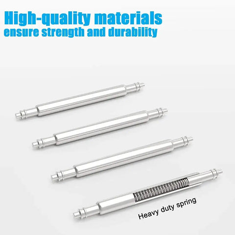 Stainless Steel Watch Pins 1.8mm Thick Heavy Duty Spring Bar 4 Pack Fits 18mm To 26mm Lug Widths For Replacing Watch Bands And Upgrading Your Gear Durable And Easy To Install.