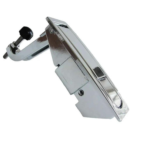 Side view of 2 Pack Adjustable Lever Compression Flush Latch Locks For Electrical Enclosures made of silver-plated zinc alloy.