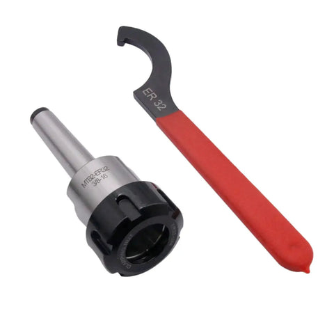 Shank Chuck Tool Set With Eleven ER32 Collets Spanning From One Eighth To Three Quarters Inch Includes One ER32 Shank One Wrench Pro Grade