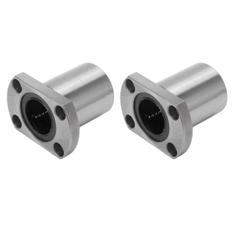 2Pcs Flange Linear Bearing Set For CNC Machines And Power Tools Heavy Duty Low Operating Load Point Contact Bearing Replacement