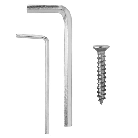 Allen keys and screw from Invisible Concealed 180 Degree Cross Door Hinges Set Of 2 With Spanners Zinc Alloy Hidden Hinge.
