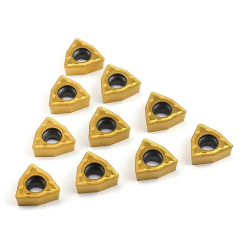 Pro Grade Carbide Turning Inserts WCMT06T304 WCMT32.51 Diamond 55 Degree Chipbreaker For CNC Lathe Turning, 10 pack