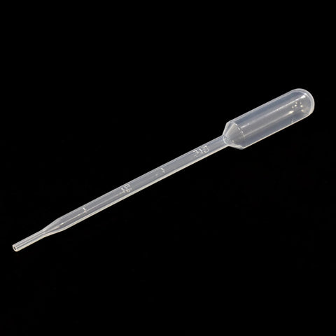 ULAB sterile transfer pipette, clear LDPE, 3 ml capacity, 140 mm long, individually peel-packed, pack of 100.