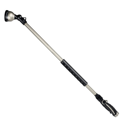36 Inch Aluminum Watering Wand With 180 Degree Swivel Head And 10 Spray Patterns, Heavy Duty Hose Nozzle Sprayer With Thumb Flow Control